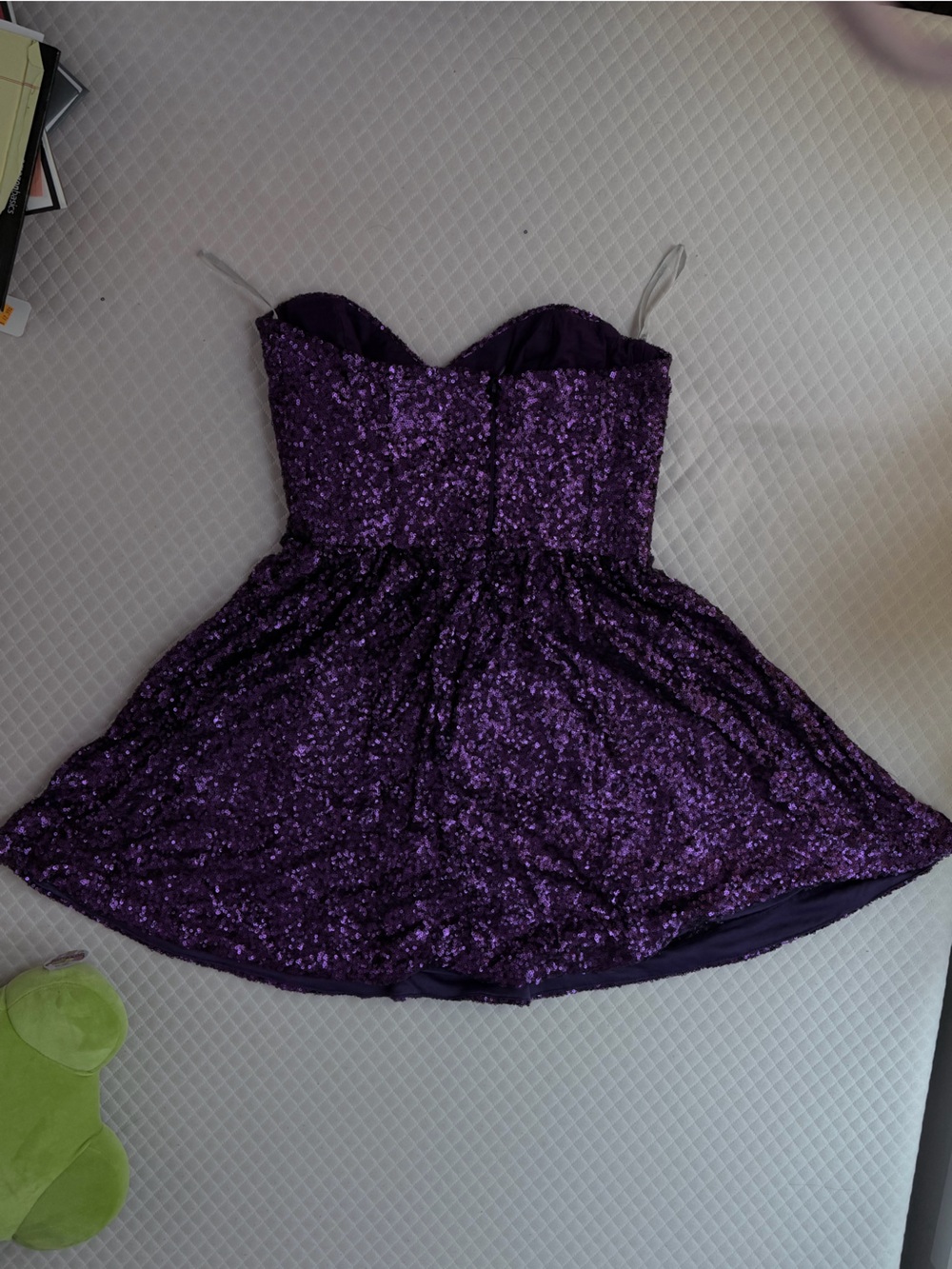 ASOS Purple Sequin Crop Top